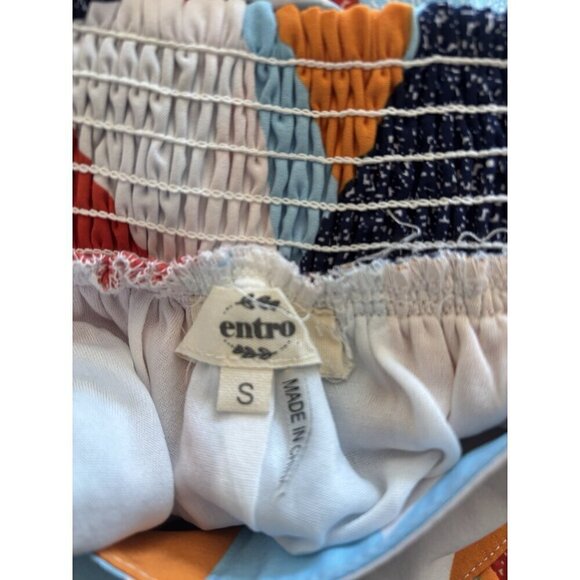 Entro Womens Size Small Multicolor Bright Sleeveless Midi Dress - Picture 6 of 6